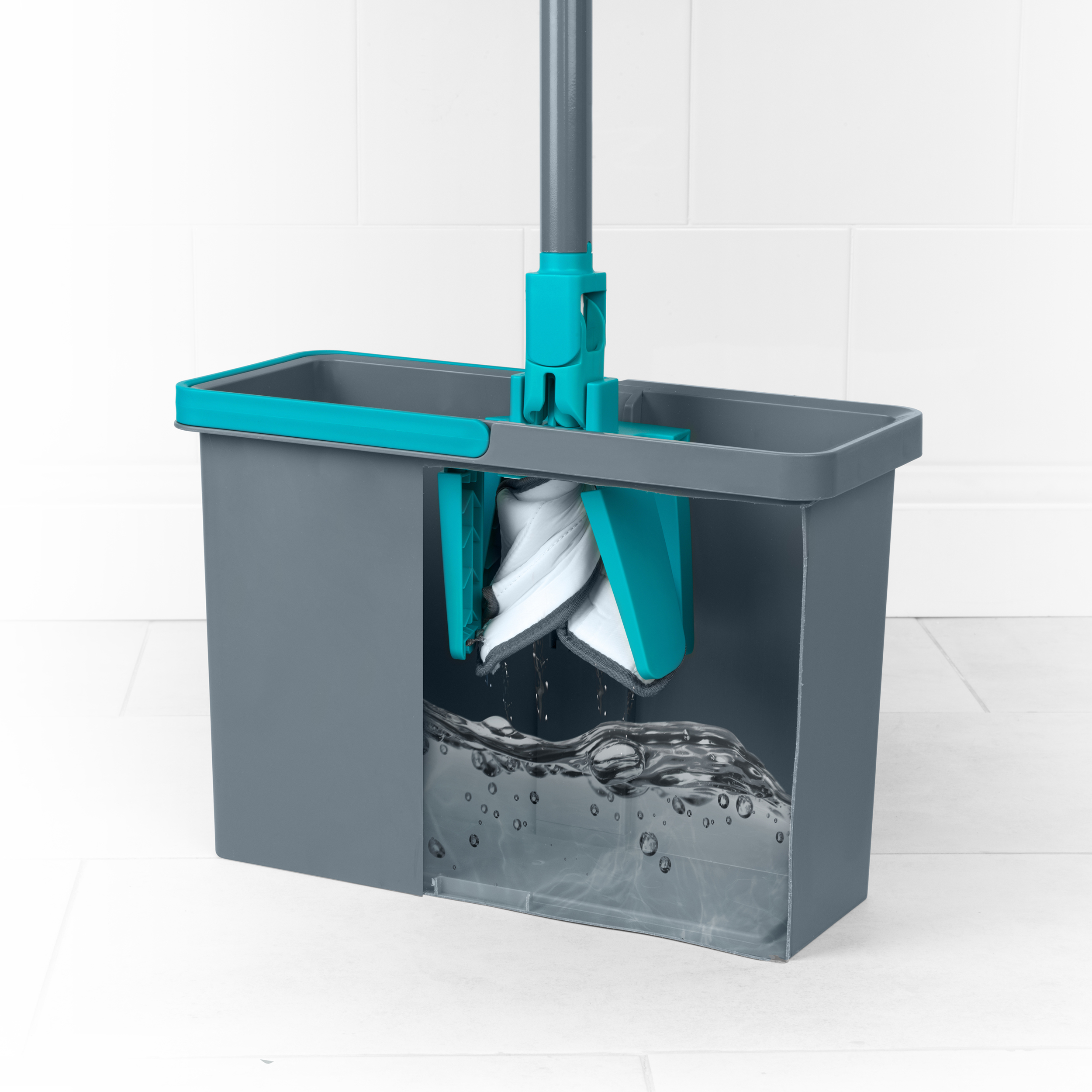 A cross section view of a Pet plus TPR mop and Bucket